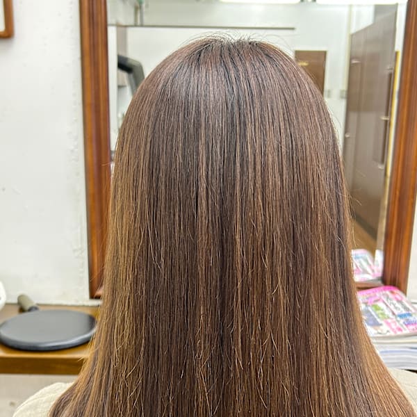 縮毛矯正ビフォーアフター