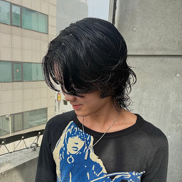 メンズウルフパーマ