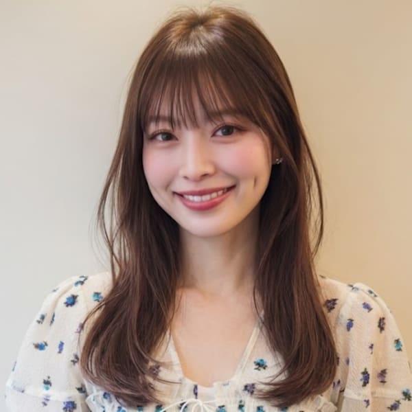 顔周りレイヤー 透明感カラー 20代 韓国ヘア 髪質改善 |Ai WilL
