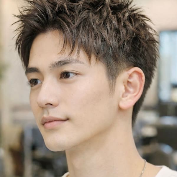 ビジネス短髪スーツに合う髪型東京銀座自分に合うヘアスタイル|ANFINI 銀座（アンフィニー）