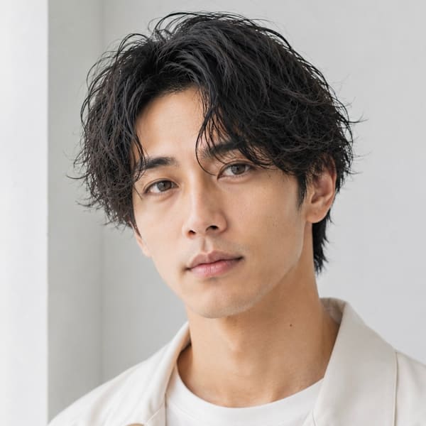 波巻きパーマ Overlay自由が丘