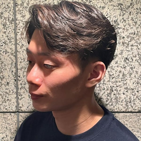 毛流れパーマスタイル