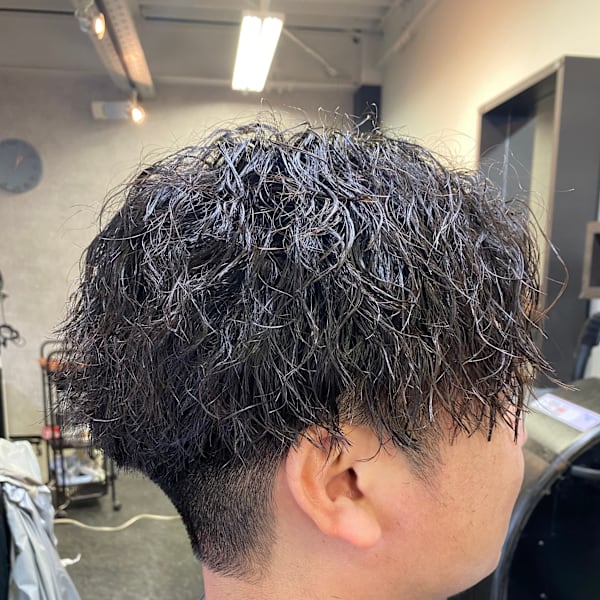 メンズパーマ ソフトツイスト スパイラル