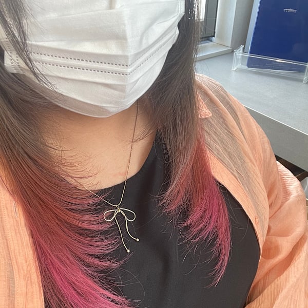 ロング✕顔周りレイヤー