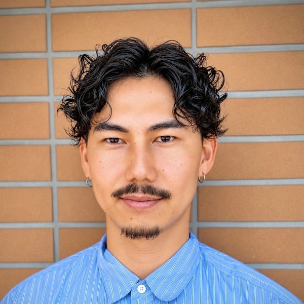 メンズカットラフカールメンズパーマ