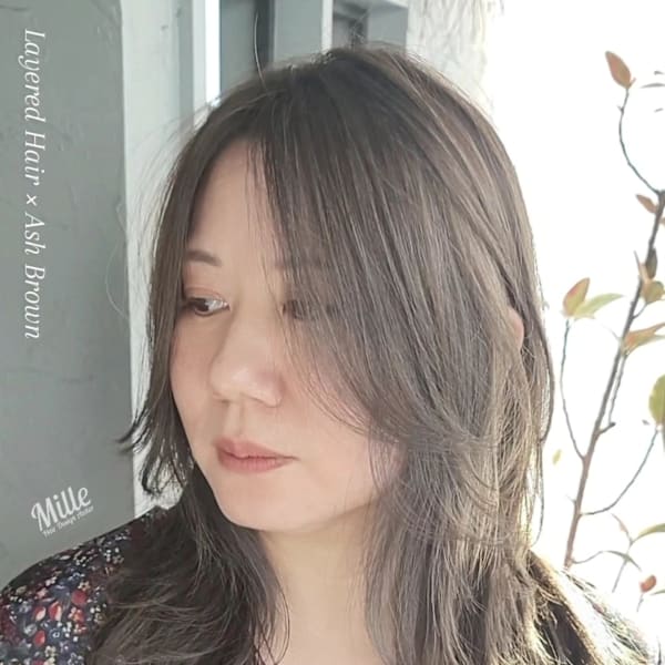 <福岡/天神/大名/赤坂>20代30代40代レイヤーヘア|Mille Hair Design Atelier