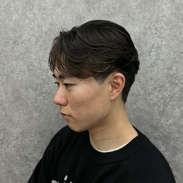 ニュアンスパーマ緩め波巻きシャドウフェザーパーマ韓国