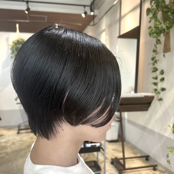 メンズセンターパート
