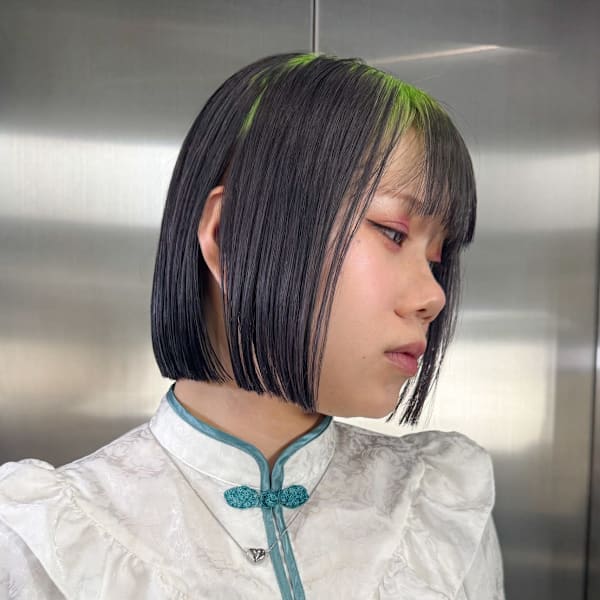 ルーツカラー デザインカラー ケアブリーチカラー 姫レイヤー