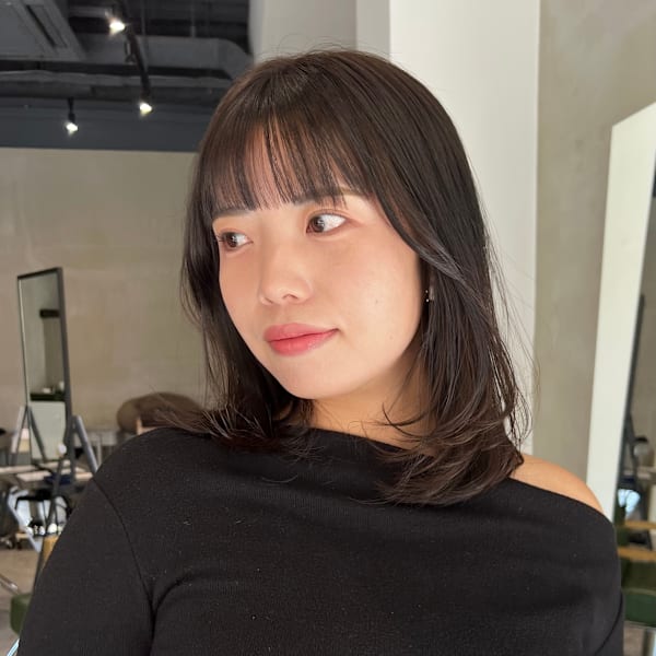 ブリーチなしグレージュ透明感カラー大人可愛い夏カラーレイヤー|HAIR ICI LUCE 大須