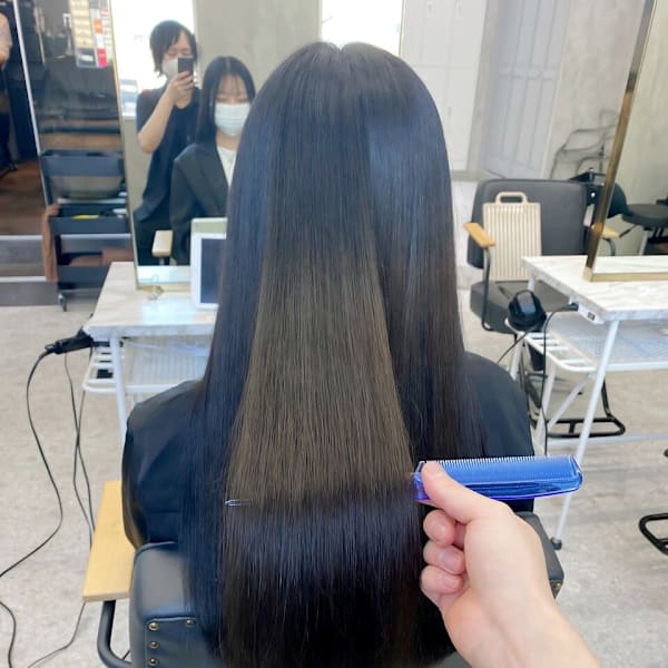 【ダメージレス】ツヤ髪酸性ストレート　