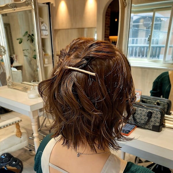 ショートヘアアレンジ　