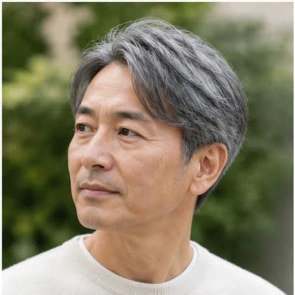 50代からの白髪を活かしたスタイル