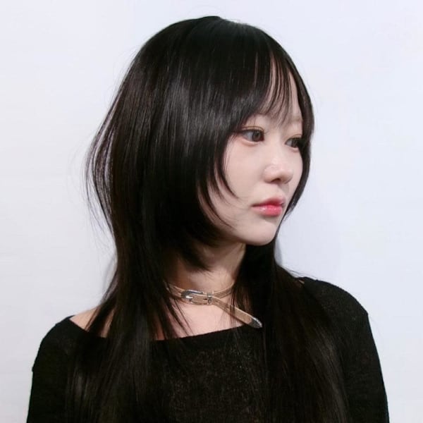 ポイントストレートパーマ  フェイスレイヤー ステップカット