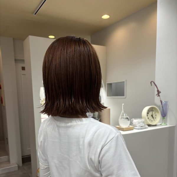 【髪質改善】外ハネ× bob×酸性ストレート|maal hair【マアルヘアー】