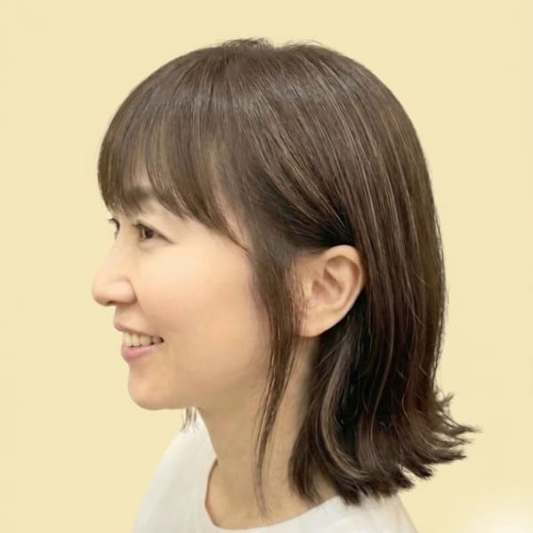 キラつく白髪も味方に☆顔色を明るくする立体感と透明感カラー♪