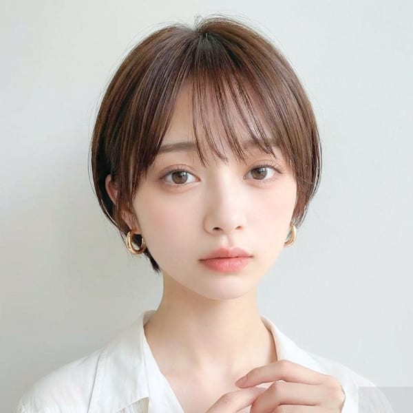 透明感♪丸みショートボブ