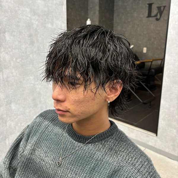 波巻きスパイラルパーマ