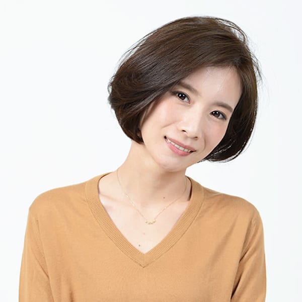 大人グレージュボブ