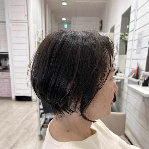 terrace岩政/大人ショートボブ/30代40代/姪浜|terrace hair & botanical