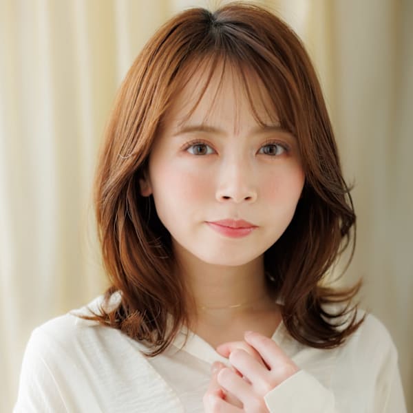 ブリーチなしクラゲカットくびれヘアハッシュカット30代40代
