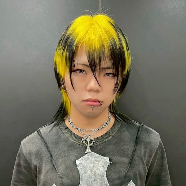 オーダーメイド　デザインカラー　ケアブリーチカラー　ウルフ