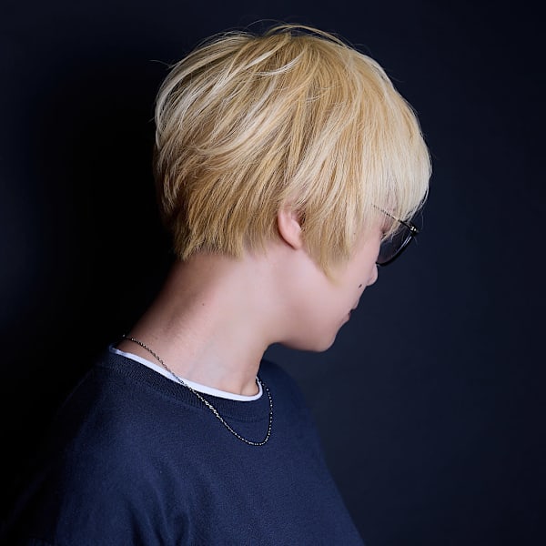 Amber Milk Short大人可愛いブリーチカラー
