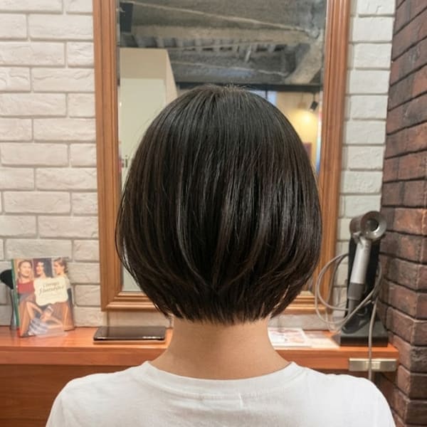 まるみシルエットの王道ショートボブ【288スタイル】