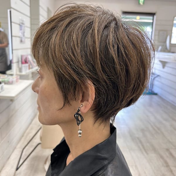 terrace岩政/エレガントショート/30代40代/姪浜|terrace hair & botanical