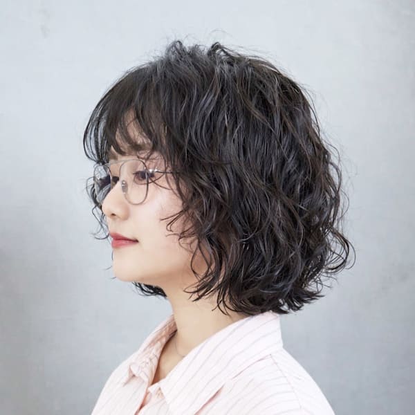 ボブ韓国ヘア顔周りレイヤーミディアム_ba586791|IT by ALBUM 中野店【アイティー バイ アルバム】