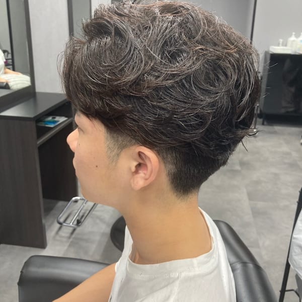 ☆シャレ感メンズ×2wayで楽しめるフェザーパーマ