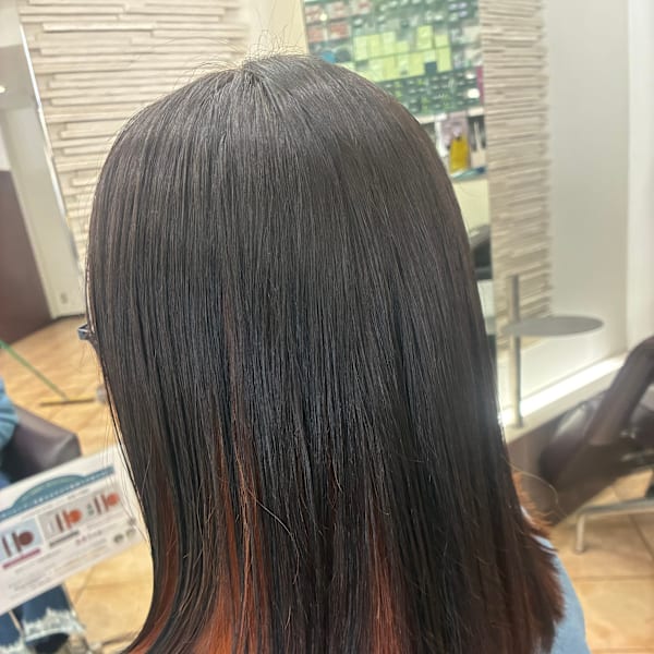 インナーカラー オレンジ