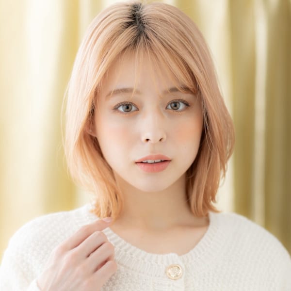 ダブルカラーイメチェンくびれレイヤークラゲカット10代20代