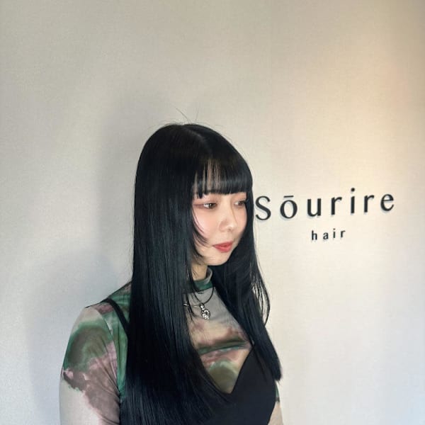 sourire西大分 / プレミアム縮毛矯正　ブルーブラック