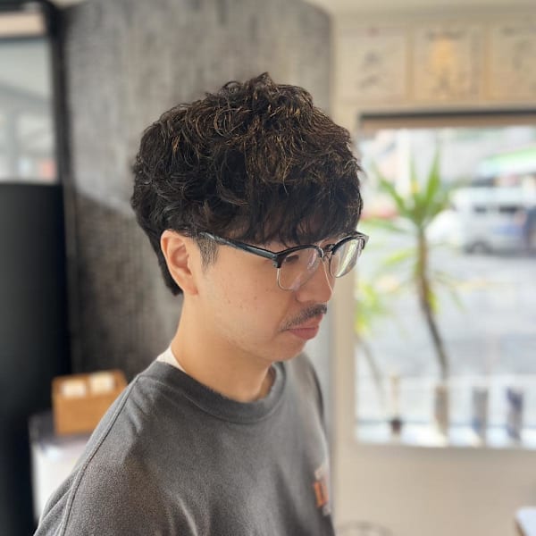 夏前に短く大人ハードパーマ