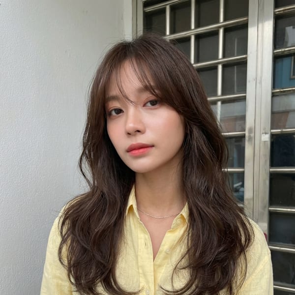 静岡美容院の韓国風レイヤーロング