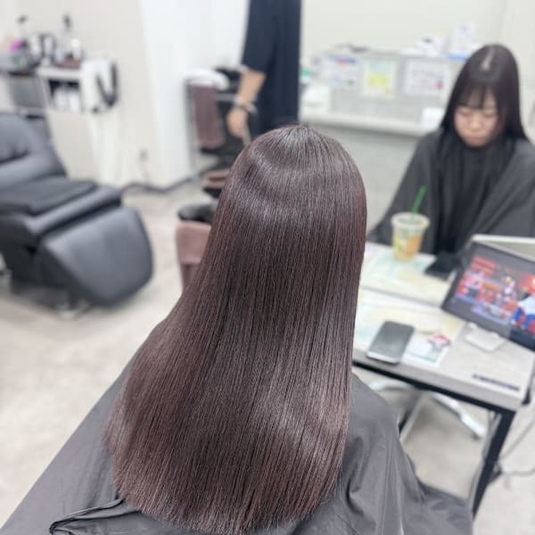 透け感たっぷりラベンダーカラー