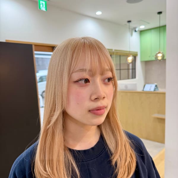 ベージュカラー/ブリーチ/高濃度水素カラー/20代/30代