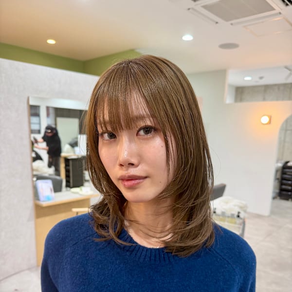 ミディアムレイヤー/髪質改善/20代/30代