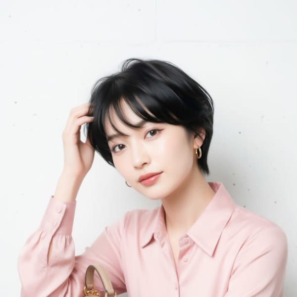 朝のセットが5分で決まる＊艶めく大人美フォルムショート