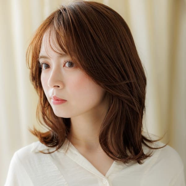 ブリーチなしクラゲカットくびれヘアハッシュカット30代40代