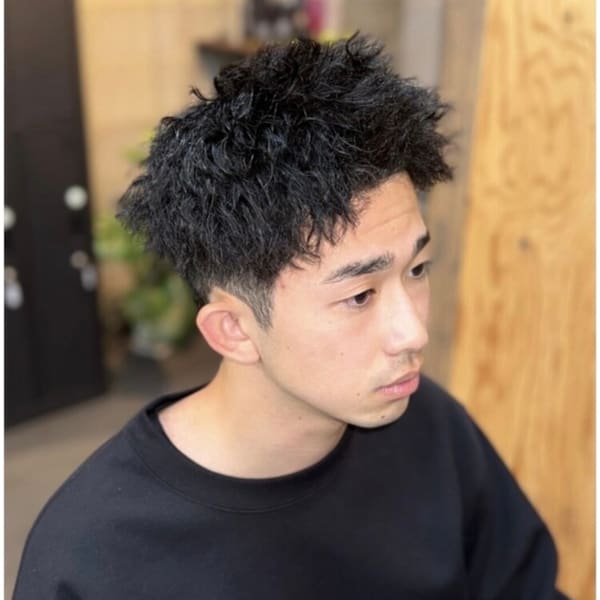 スパイキーツイストパーマ