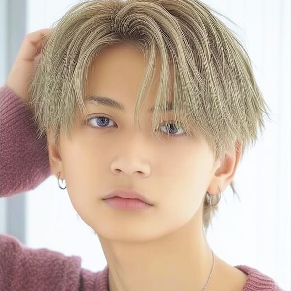 アッシュベージュ・ニュアンスメンズレイヤー
