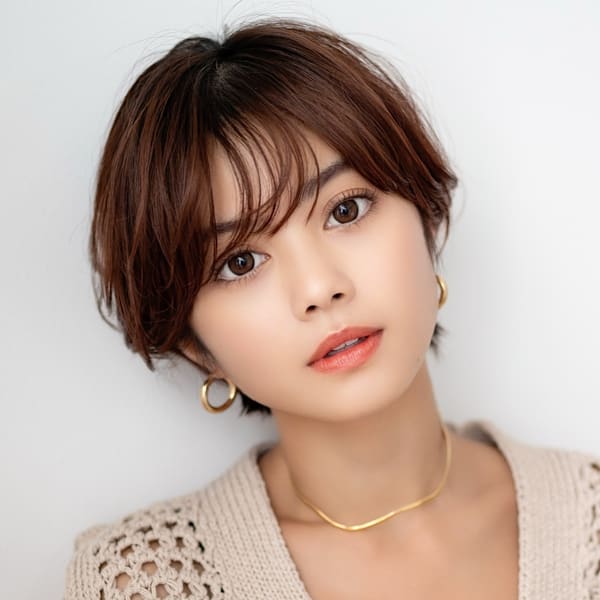 ナチュラル質感・エアリーボブ