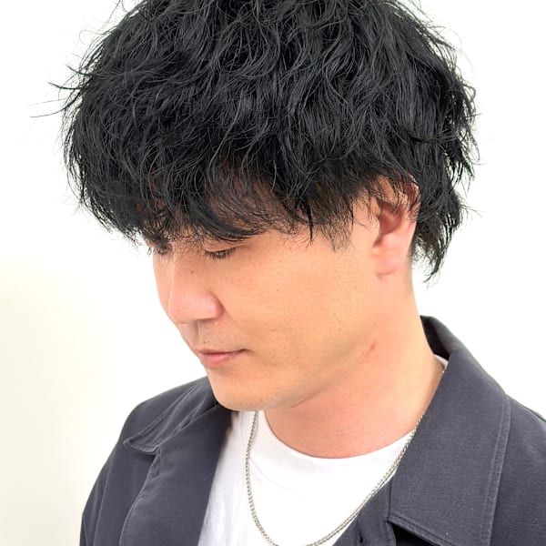 波巻き×シャドウパーマ