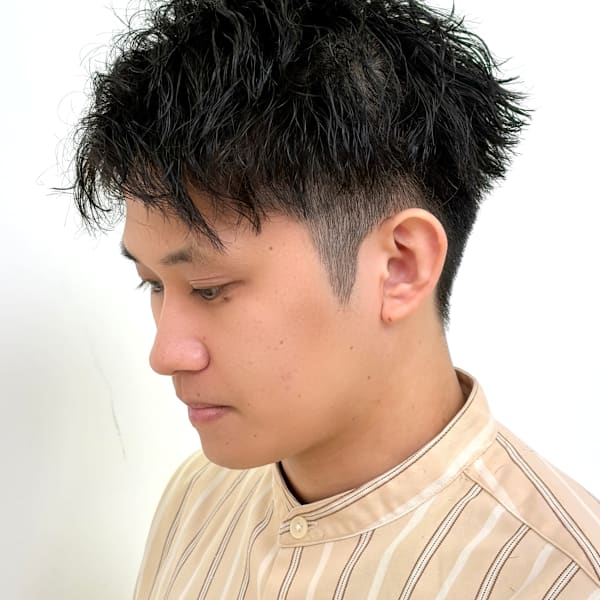 波巻きパーマ