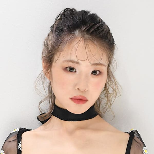 ボブ×ハーフアップアレンジ