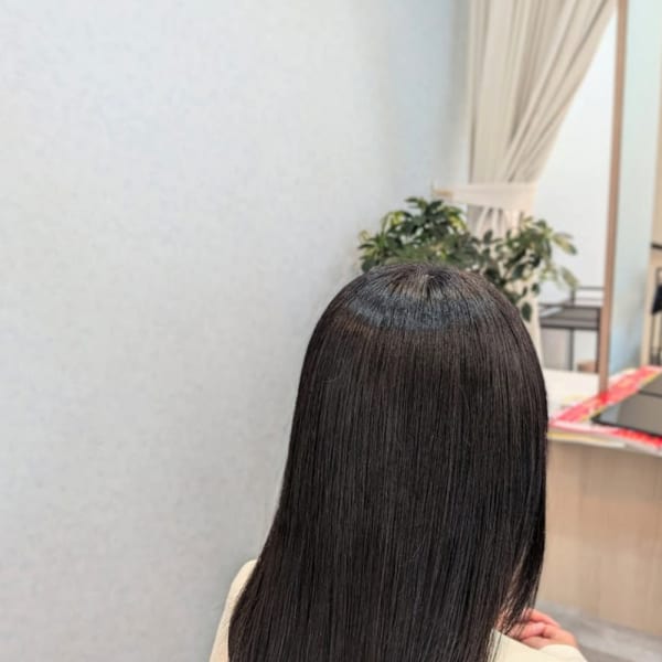 イメチェン/ピンクベージュ/アンブレラカラー/前髪/福島市|【ヘッドスパサロン】hair atelier nine