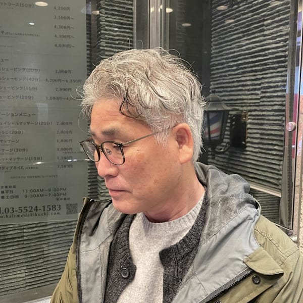銀理容室 ボリュームアップパーマ
