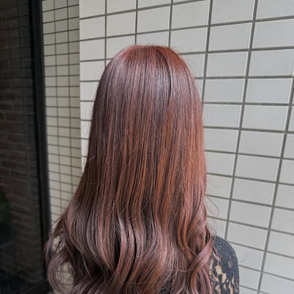 カシスピンクロングヘア